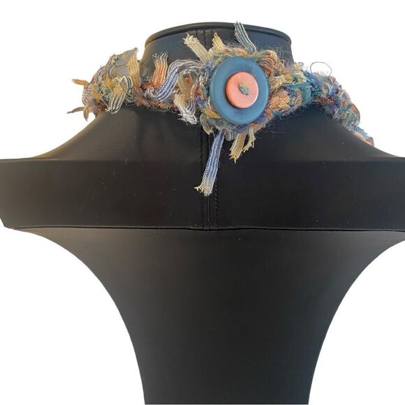 Artisan Made Wholly Original Kewpie Doll Collar Necklace. Fabulously Weird!!